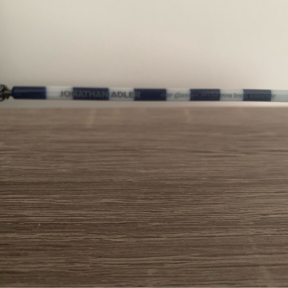 Jonathan Adler Sunglasses Newport Navy White Stripe Blue - Picture 6 of 7